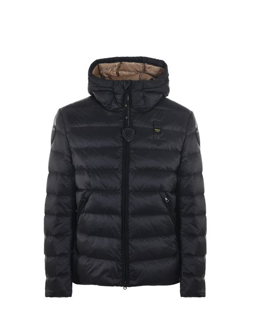 Blauer Synthetic Down Jacket In Quilted Nylon in Nero (Black) for Men ...