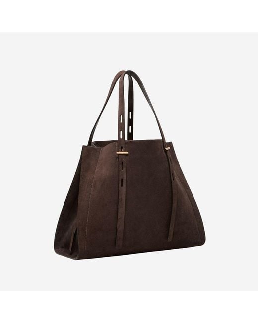 MINOBOSSI Brown Handbag Paula Suede Shoulder Bags