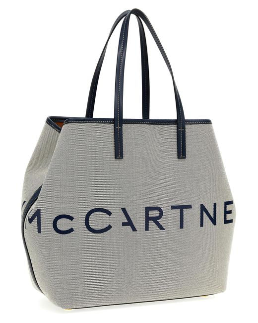 Stella McCartney Gray 'Logo' Shopping Bag