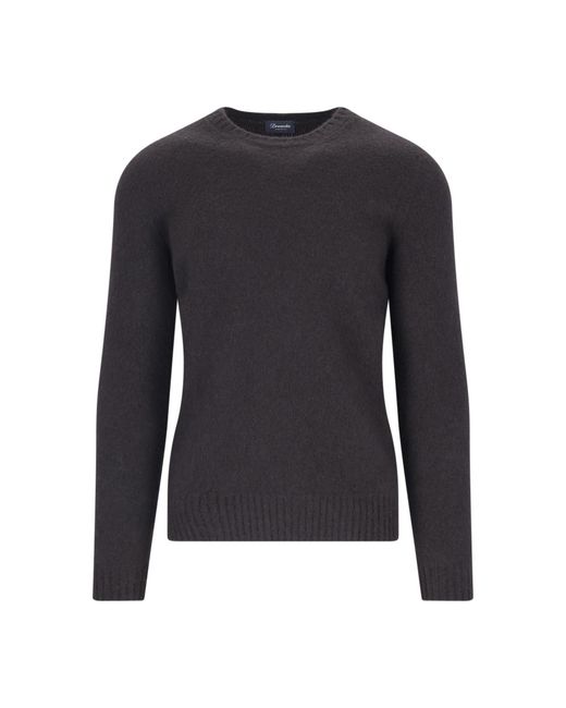 Drumohr Blue Sweaters Lambswool for men