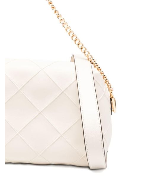Tory Burch Natural Fleming Large Leather Crossbody Bag