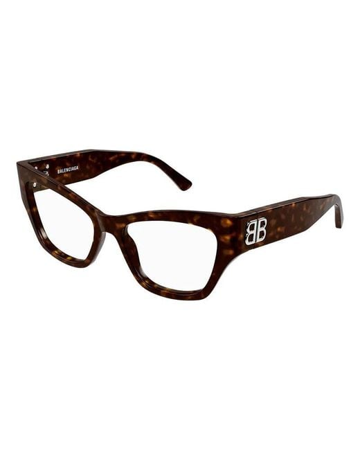 Balenciaga Brown Frame And Lens Eyeglasses