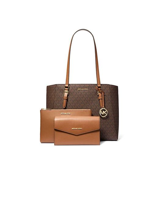 Michael Kors Brown Tote Bag 88.Coated Canvas Tote-Bags