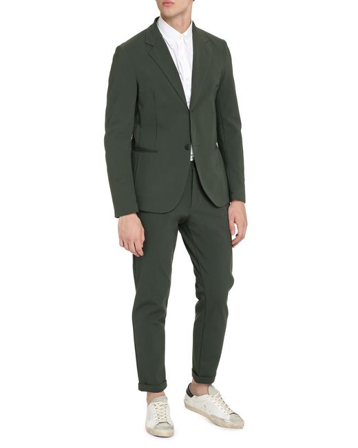THE (Alphabet) Green Jacket Single-Breasted Two-Button Polyamide Suit & Dinner for men