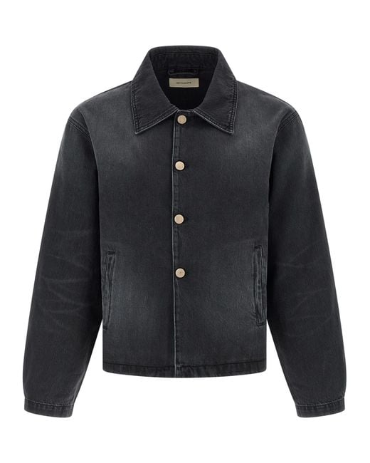 mfpen Black Union Jacket for men