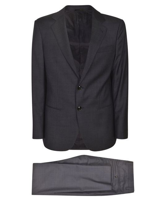 Giorgio Armani Gray Two-Button Suit for men
