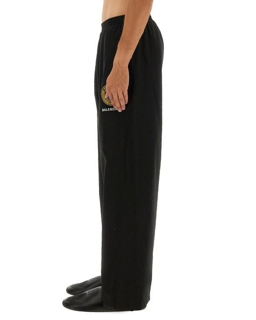 Balenciaga Black Track Pants Polyester for men