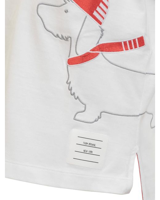 Thom Browne White Hector T-shirt