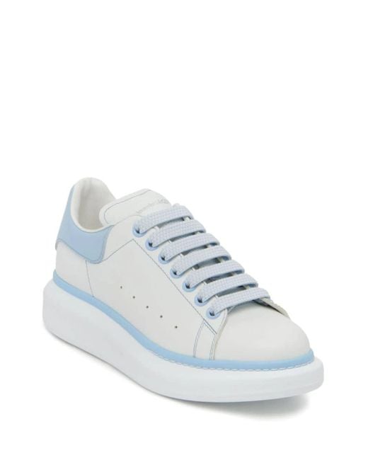 Alexander McQueen Blue Oversized Sneakers With Powder Details