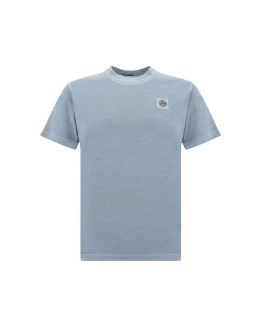 Stone Island Blue T-shirts for men