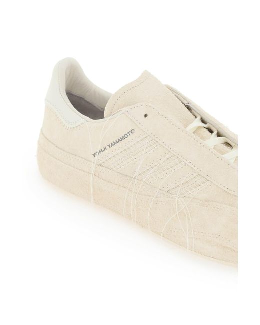 Y-3 White Gazzelle Sneakers