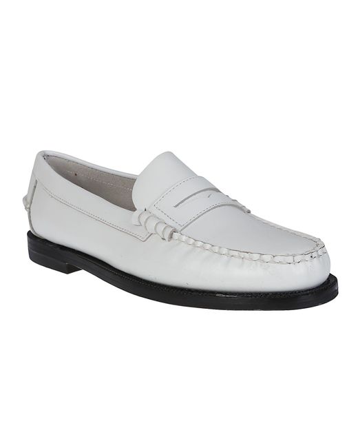 Sebago White Classic Dan Pigment Loafers