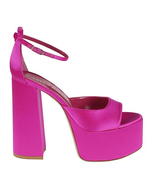 Lella Baldi Pink Heel Sandals