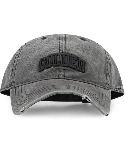 Golden Goose Logo Baseball Cap in Gray for Men | Lyst