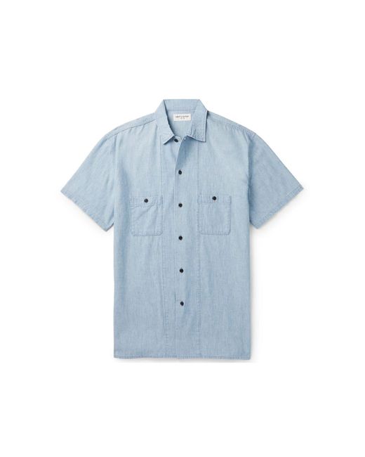 Saint Laurent Blue Denim Shirt for men
