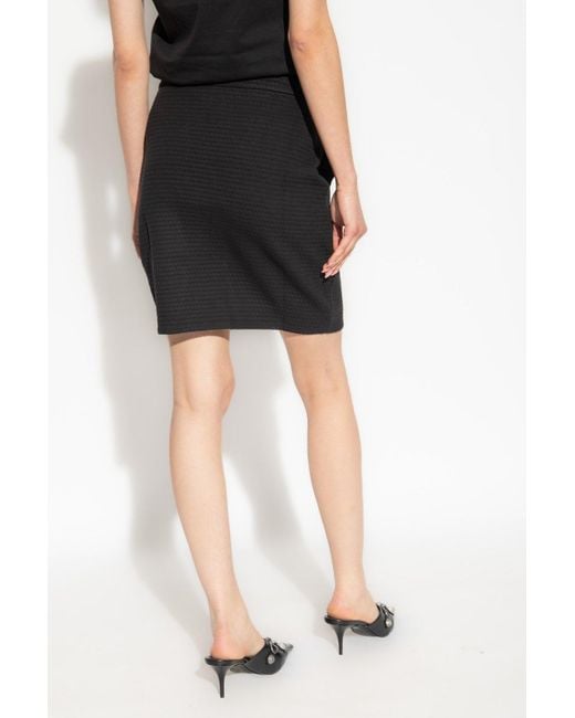 Giorgio Armani Black Textured Skirt