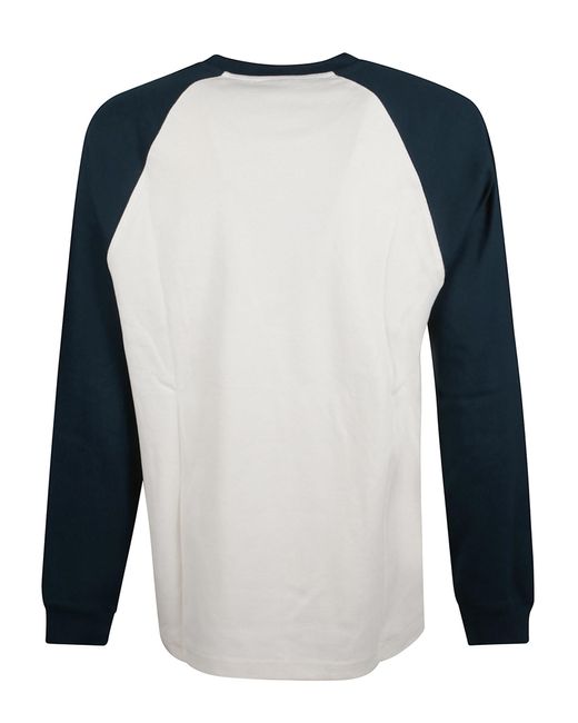 Carhartt Blue Cotton T-Shirt With Wip Logo for men