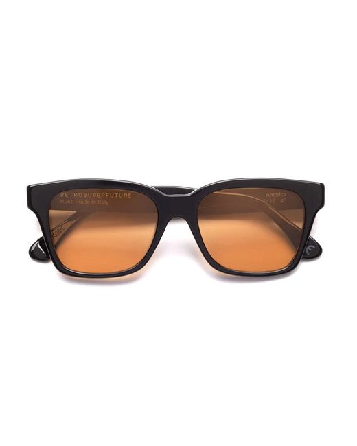 Retrosuperfuture Brown America Refined Acetato Sunglasses