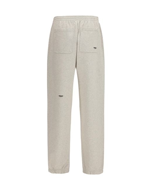 Represent Gray Sweatpants Micro Owners Club Cotton Trousers for men