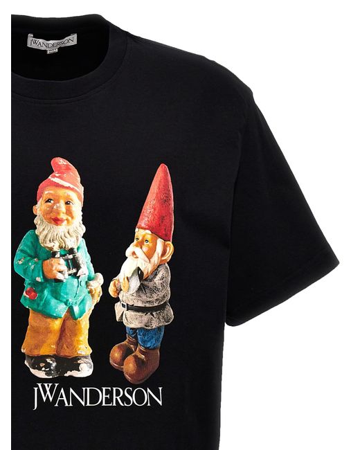 J.W. Anderson Black Gnome Trio T-shirt for men