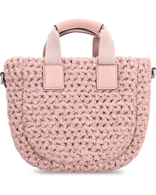 Moncler Pink Micro Caradoc Tote Bags