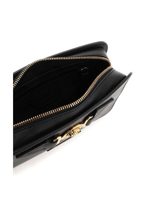 Versace Black 'medusa biggie' Messengaer Bag for men