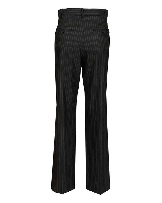 Isabel Marant Black "Noanda" Pinstriped Suit Trousers
