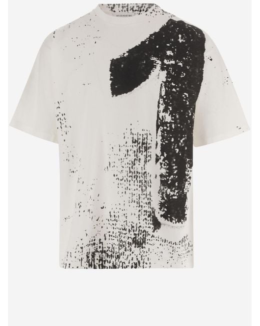 Maison Margiela White Cotton T-Shirt 10 Print T-Shirts for men