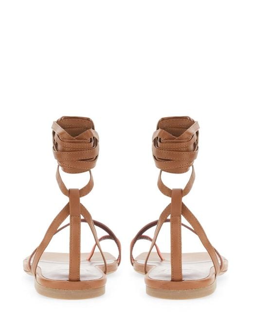 Staud Brown Nicola Gladiator Sandal Leather