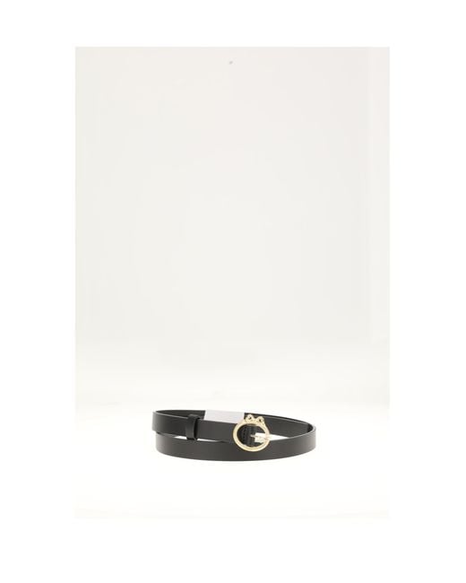 Dior White Belt Medallion Calf Leather (Bos Taurus)