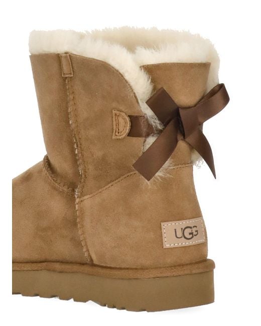 Ugg Brown Mini Bailey Bow Ii Boots