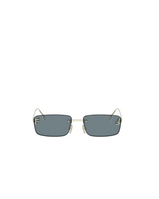 Fendi Blue Sunglasses Metal (Other) Eyewear