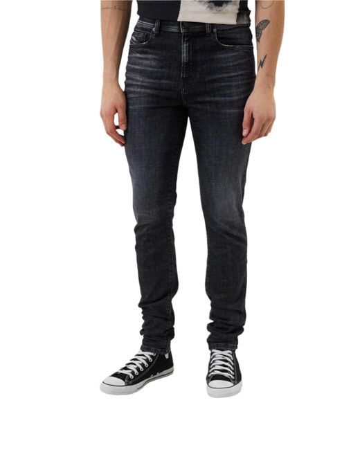 DIESEL Blue D-Amny Washed Skinny Fit Stretch Jeans Denim for men