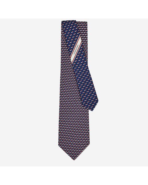 ferragamo blue tie