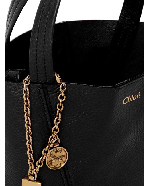 Chloé Black Chloé Spin Leather Crossbody Bag