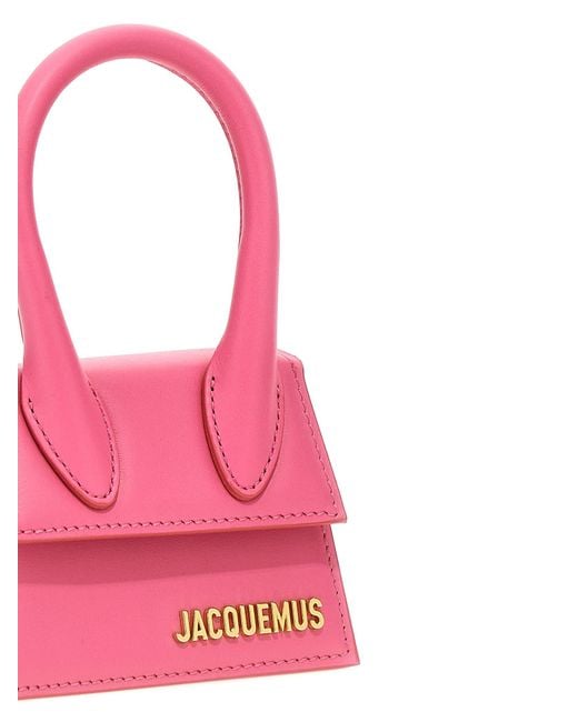 Jacquemus Pink Le Chiquito Hand Bags