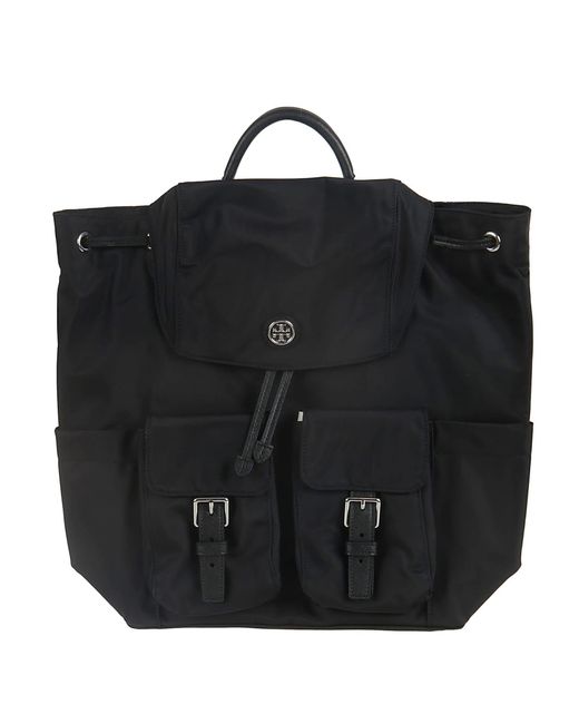 Tory Burch Virginia Flap Backpack in Black Lyst UK
