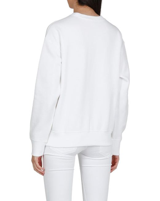 Polo Ralph Lauren White Blend Cotton Sweatshirt