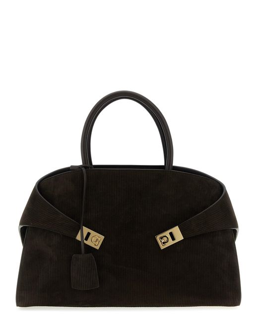Ferragamo Black Hug (L) Hand Bags