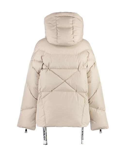 Khrisjoy Natural Puff Khris Iconic Hooded Down Jacket