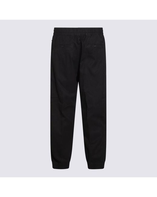 DIESEL Black Cotton Pants for men