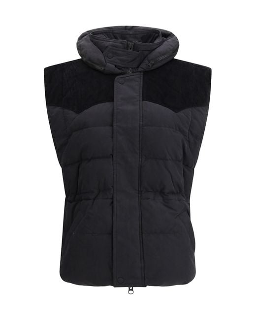 Isabel Marant Black Marant Etoile Olfa Padded Gilet