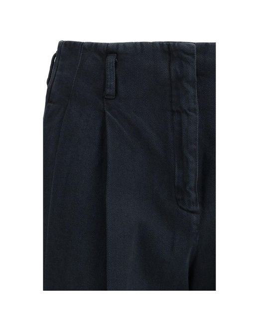 Golden Goose Deluxe Brand Blue Cotton Casual Pants