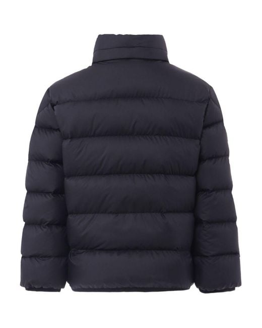 Moncler Blue Down Jacket Padded for men