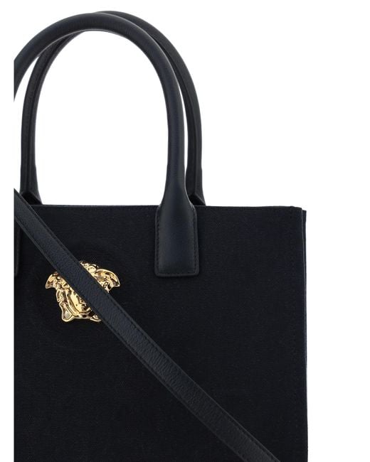 Versace Black Cotton Shoulder Bag
