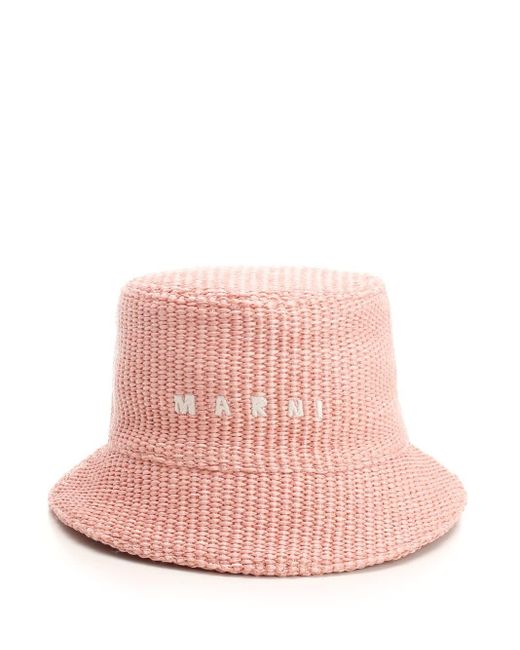 Marni Pink Bucket Hat