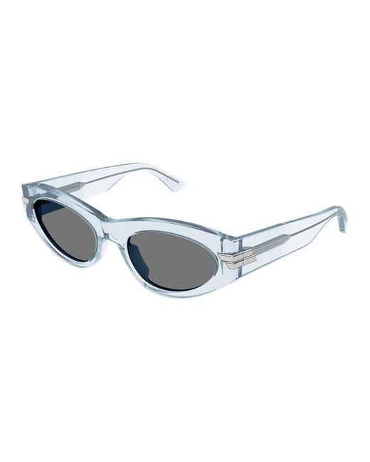 Bottega Veneta Blue Frame And Lens Sunglasses