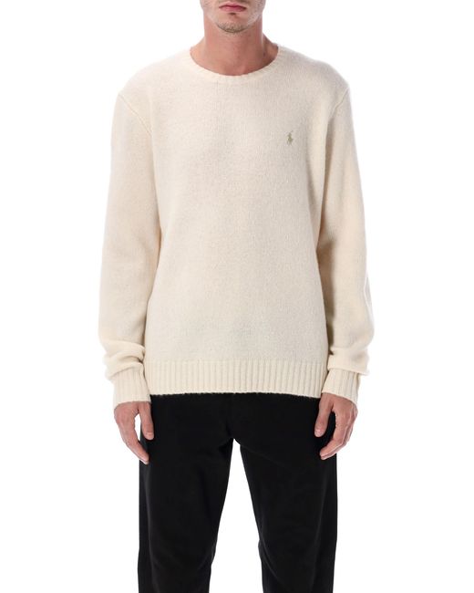 Polo Ralph Lauren Natural Wool-Blend Crew Neck Jumper for men