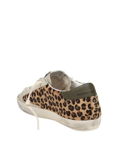 Golden Goose Deluxe Brand Multicolor Leather And Glitter Sneakers