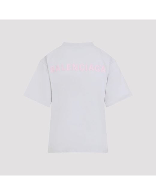 Balenciaga White Medium Fit T-Shirt